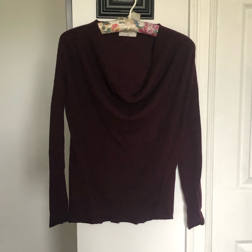 Babaton Cowl Neck Wool Sweater